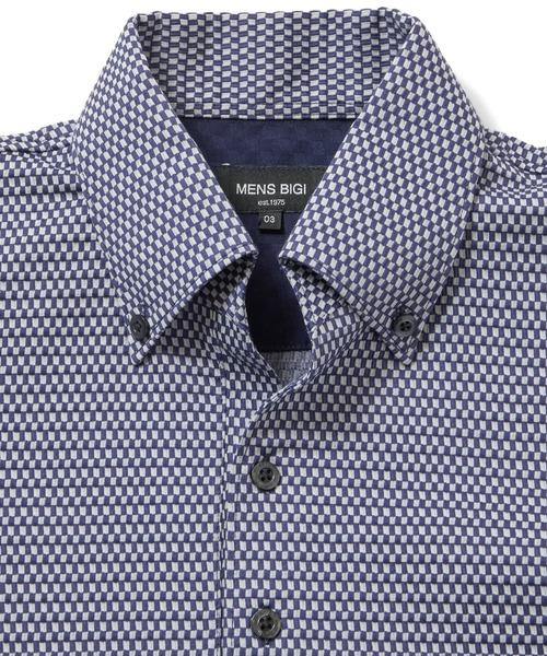 MEN'S BIGI(メンズビギ)の「【COOLMAX】ニットサッカーポロシャツ ACTIVE TAILORライン(ポロシャツ・メンズ・ホワイト/ブラック/ネイビー/ブルー・01/02/03/04)」の21枚目の写真