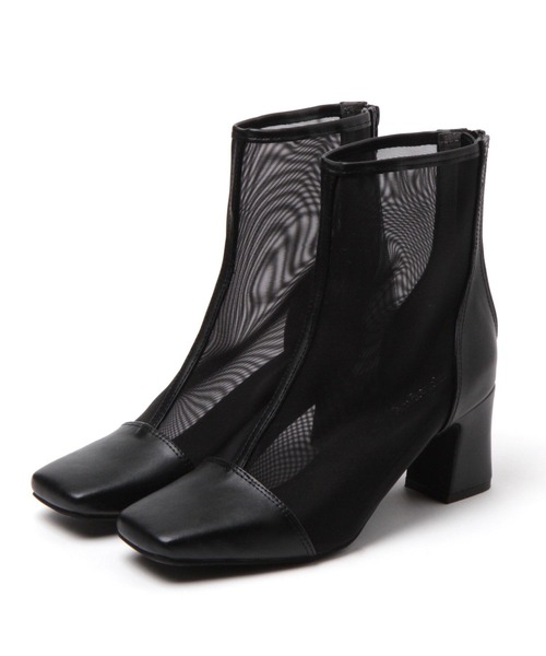 Andemiu（アンデミュウ）の「シアーショートブーツ266231（ブーツ・レディース・アイボリー/ブラック・SMALL/MEDIUM/LARGE）」の9枚目の写真