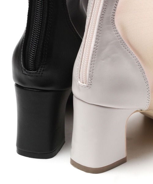 Andemiu（アンデミュウ）の「シアーショートブーツ266231（ブーツ・レディース・アイボリー/ブラック・SMALL/MEDIUM/LARGE）」の17枚目の写真