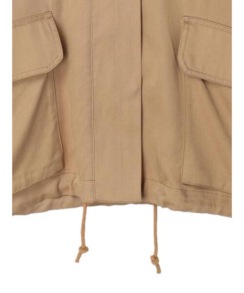 GARAGE OF GOOD CLOTHING（ガレージオブグッドクロージング）の「ショート丈ミリタリージャケット（ブルゾン・レディース・ブルー/カーキ/ベージュ・FREE）」の9枚目の写真