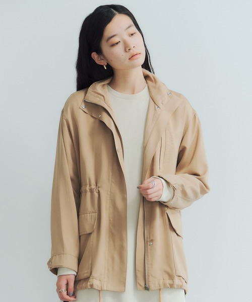 GARAGE OF GOOD CLOTHING（ガレージオブグッドクロージング）の「ショート丈ミリタリージャケット（ブルゾン・レディース・ブルー/カーキ/ベージュ・FREE）」の2枚目の写真