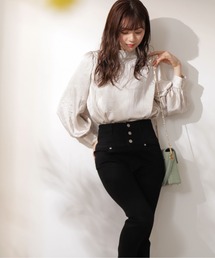 PROPORTION BODY DRESSING | ワッシャーサテンリボンブラウス / 1212110305(シャツ/ブラウス)