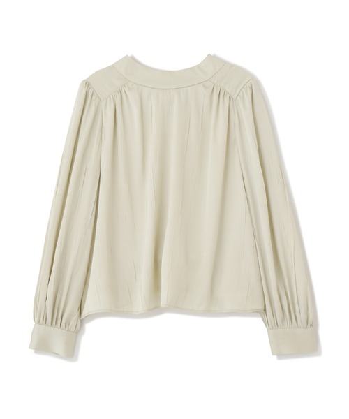 PROPORTION BODY DRESSING(プロポーションボディドレッシング)の「ワッシャーサテンリボンブラウス / 1212110305(シャツ/ブラウス・レディース・ダークグレー/ベージュ/ライトグリーン・SMALL/MEDIUM)」の14枚目の写真