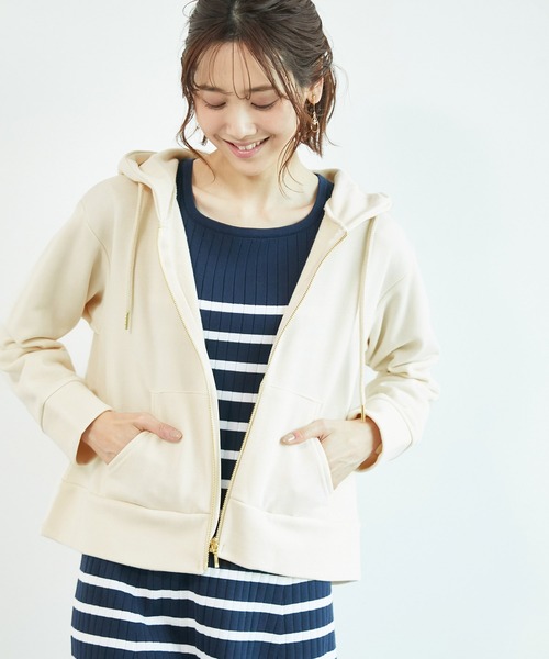 ROPE' PICNIC（ロペピクニック）の「裏毛ジップフーディー（パーカー・レディース・キナリ/パープル系その他/ピンク系その他2・38/40）」の14枚目の写真