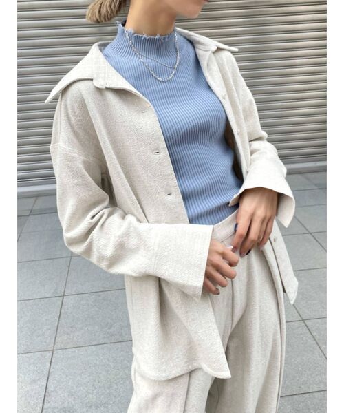 EMODA(エモダ)の「ウォールフラワーシャツ(シャツ/ブラウス・レディース・アイボリー/その他/グリーン・FREE)」の11枚目の写真