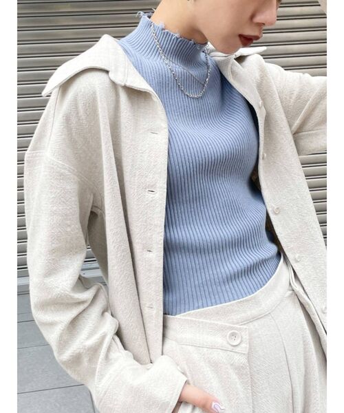 EMODA(エモダ)の「ウォールフラワーシャツ(シャツ/ブラウス・レディース・アイボリー/その他/グリーン・FREE)」の12枚目の写真