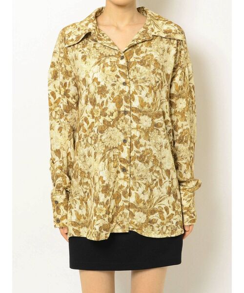 EMODA(エモダ)の「ウォールフラワーシャツ(シャツ/ブラウス・レディース・アイボリー/その他/グリーン・FREE)」の14枚目の写真