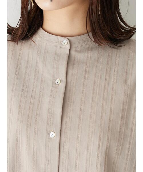 Furryrate(ファーリーレート)の「・furry rate ギャザーチュニック(シャツ/ブラウス・レディース・ベージュ/オフホワイト/ミント・FREE)」の4枚目の写真