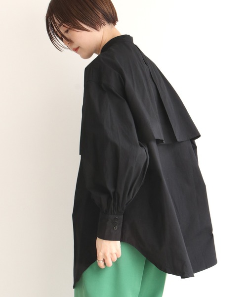 notch.(ノッチ)の「ブロードケープシャツ(シャツ/ブラウス・レディース・ブラック/ピンク/オフホワイト/ブルー・M)」の16枚目の写真