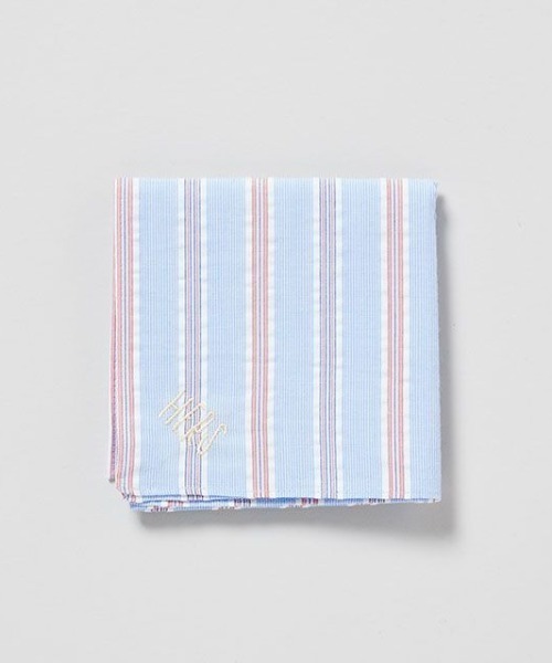 Hermès Hロゴ タオルハンカチ グレー/ホワイト TODAY'S SPECIAL