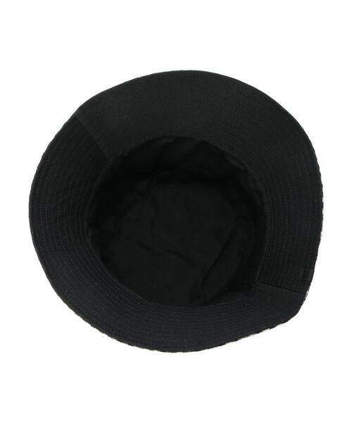 Green Parks(グリーンパークス)の「・チェックリバーシブルハット(ハット・レディース・ブラック/アイボリー・FREE)」の4枚目の写真