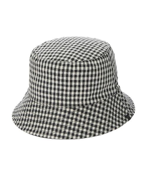 Green Parks(グリーンパークス)の「・チェックリバーシブルハット(ハット・レディース・ブラック/アイボリー・FREE)」の14枚目の写真