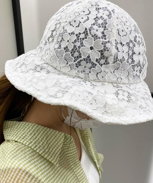INGNI（イング）の「レースメトロハット（ハット・レディース・オフホワイト/アイボリー/ブラック・ONE SIZE）」の11枚目の写真