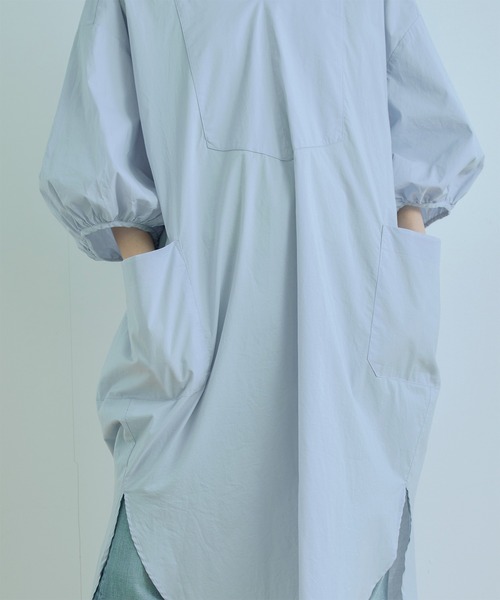 kha:ki(カーキ)の「「KHA:KI / カーキ」セーラーカラーワイドドレス"SAILOR COLLAR WIDE DRESS"(ワンピース・レディース・レッド/カーキ/サックスブルー/ホワイト・1/2)」の17枚目の写真