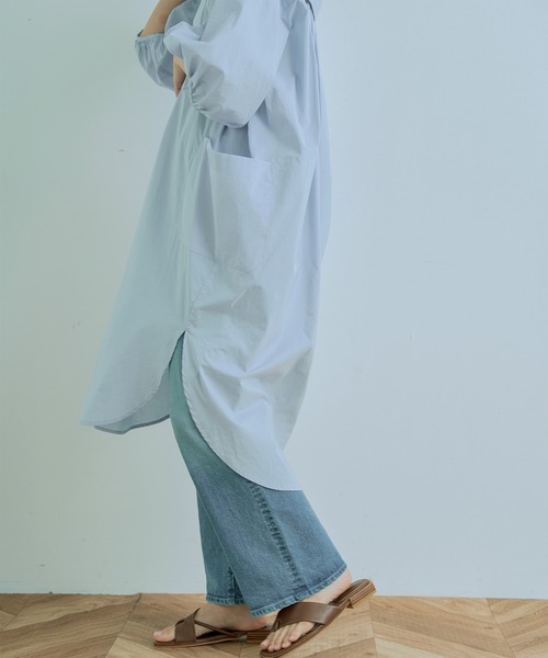 kha:ki(カーキ)の「「KHA:KI / カーキ」セーラーカラーワイドドレス"SAILOR COLLAR WIDE DRESS"(ワンピース・レディース・レッド/カーキ/サックスブルー/ホワイト・1/2)」の18枚目の写真