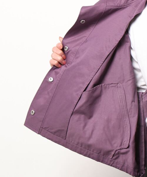 SHEL'TTER ORIGINAL（シェルターオリジナル）の「オーバーサイズパーカーブルゾン（ブルゾン・レディース・ライトグレー/パープル・FREE）」の4枚目の写真