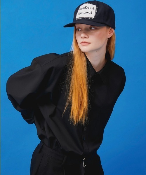 ESC STUDIO（イーエスシースタジオ）の「【ESC STUDIO/イーエスシースタジオ】patch cap/パッチ ワッペン キャップ ナイロン 帽子（キャップ・メンズ・ブラック/ピンク/ブルー・ONE SIZE）」の4枚目の写真