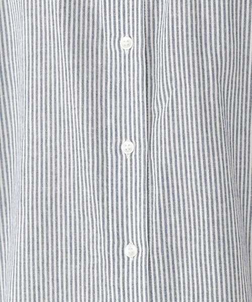 studio CLIP（スタディオクリップ）の「シングルガーゼバンドカラースリーブシャツ（シャツ/ブラウス・レディース・ライトグレー/ブラック/ライトベージュ/ブルー/グリーン/スモーク/ネイビー・MEDIUM/LARGE）」の9枚目の写真