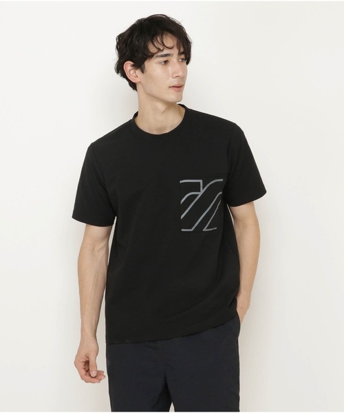 MIZUNO SPORTS STYLE（ミズノスポーツスタイル）の「ポケットＴシャツ　［ユニセックス］（Tシャツ/カットソー・メンズ・ブラック/ホワイト/ダークブルー・M/XL/L/S）」の2枚目の写真