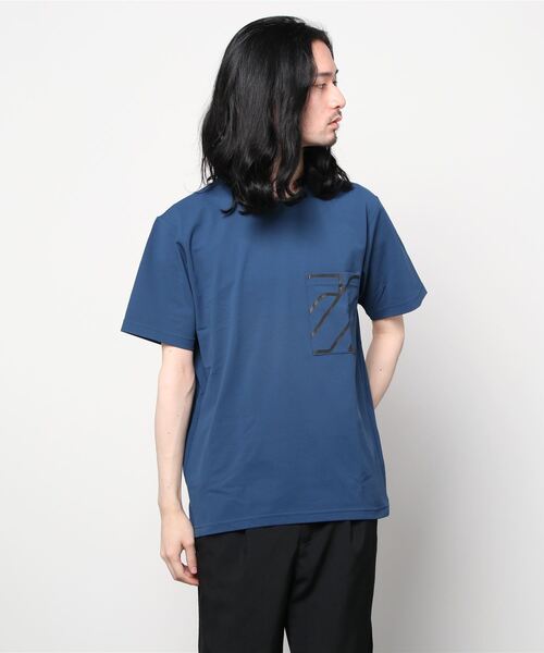 MIZUNO SPORTS STYLE（ミズノスポーツスタイル）の「ポケットＴシャツ　［ユニセックス］（Tシャツ/カットソー・メンズ・ブラック/ホワイト/ダークブルー・M/XL/L/S）」の15枚目の写真