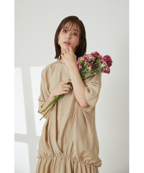 SHEL’TTER（シェルター）の「シアーローウエストOP（ワンピース・レディース・ブラック/ベージュ/カーキ・SMALL/MEDIUM）」の4枚目の写真