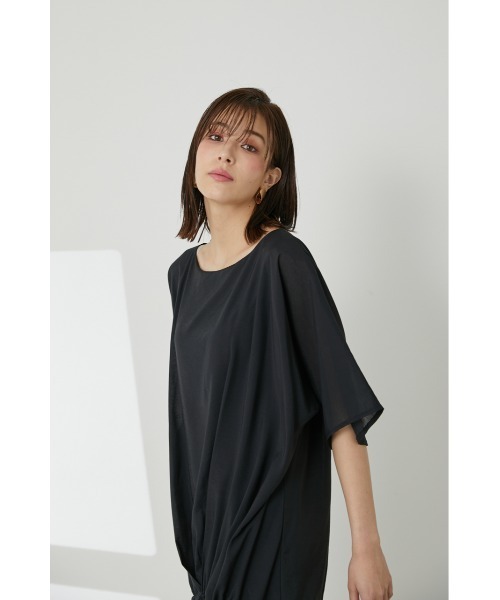SHEL’TTER（シェルター）の「シアーローウエストOP（ワンピース・レディース・ブラック/ベージュ/カーキ・SMALL/MEDIUM）」の8枚目の写真