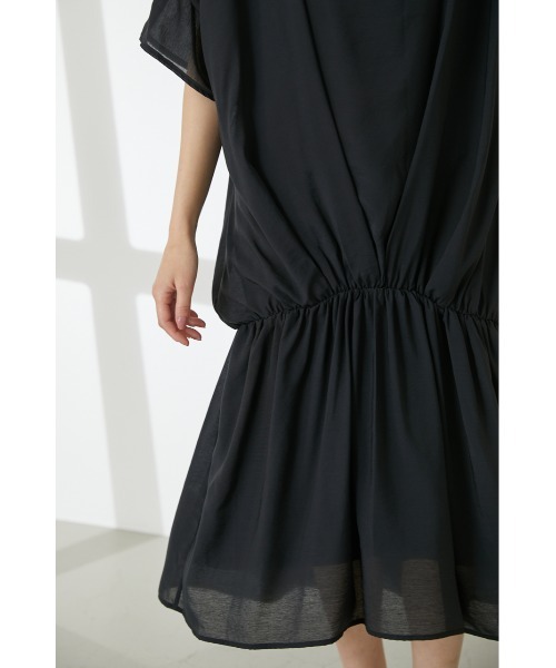 SHEL’TTER（シェルター）の「シアーローウエストOP（ワンピース・レディース・ブラック/ベージュ/カーキ・SMALL/MEDIUM）」の9枚目の写真