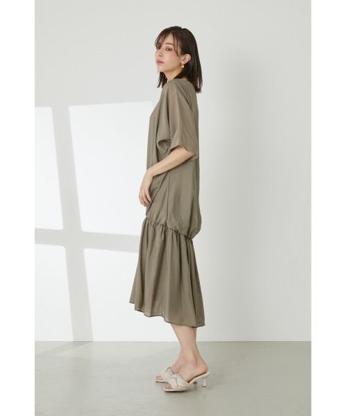 SHEL’TTER（シェルター）の「シアーローウエストOP（ワンピース・レディース・ブラック/ベージュ/カーキ・SMALL/MEDIUM）」の17枚目の写真