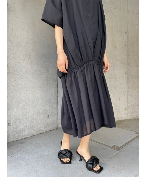SHEL’TTER（シェルター）の「シアーローウエストOP（ワンピース・レディース・ブラック/ベージュ/カーキ・SMALL/MEDIUM）」の16枚目の写真