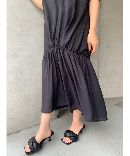 SHEL’TTER（シェルター）の「シアーローウエストOP（ワンピース・レディース・ブラック/ベージュ/カーキ・SMALL/MEDIUM）」の12枚目の写真