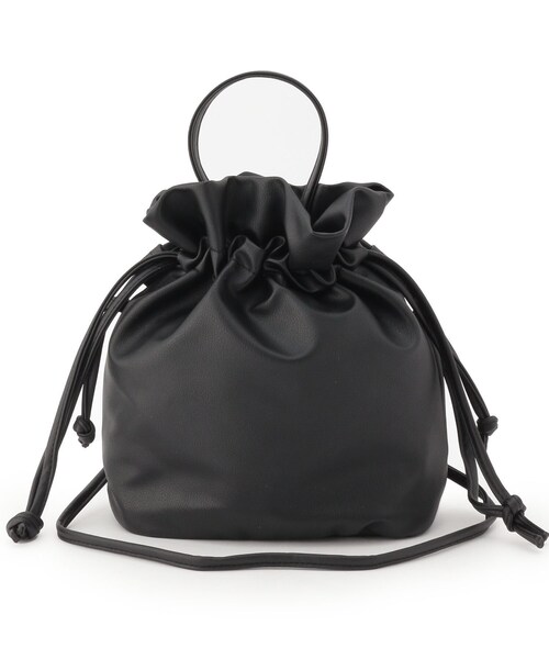 ITS'DEMO（イッツデモ）の「◆【WEB限定】巾着2WAYショルダー（ショルダーバッグ・レディース・ホワイト/ブラック/ベージュ/ブルー/グリーン/ピンク系・00）」の3枚目の写真