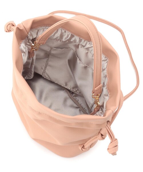 ITS'DEMO（イッツデモ）の「◆【WEB限定】巾着2WAYショルダー（ショルダーバッグ・レディース・ホワイト/ブラック/ベージュ/ブルー/グリーン/ピンク系・00）」の7枚目の写真