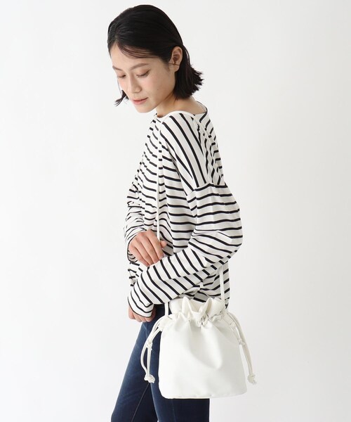 ITS'DEMO（イッツデモ）の「◆【WEB限定】巾着2WAYショルダー（ショルダーバッグ・レディース・ホワイト/ブラック/ベージュ/ブルー/グリーン/ピンク系・00）」の14枚目の写真