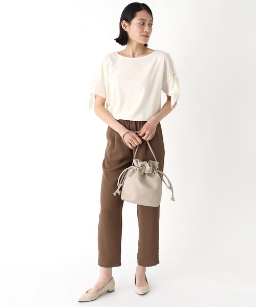 ITS'DEMO（イッツデモ）の「◆【WEB限定】巾着2WAYショルダー（ショルダーバッグ・レディース・ホワイト/ブラック/ベージュ/ブルー/グリーン/ピンク系・00）」の21枚目の写真