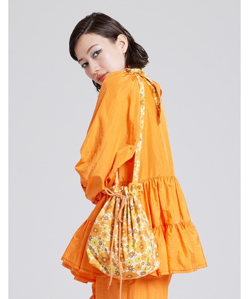 Little sunny bite（リトルサニーバイト）の「Original flower print bag（トートバッグ・レディース・パープル/ピンク/オレンジ・FREE）」の6枚目の写真