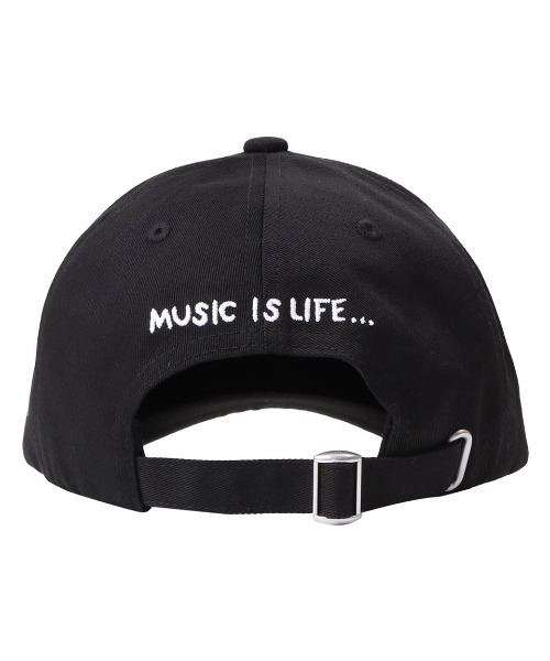 NESTA BRAND(ネスタブランド)の「_x001F_カラーロゴ刺繍ドローイングCAP(キャップ・メンズ・ブラック/サーモンピンク・F)」の3枚目の写真