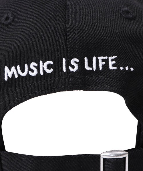 NESTA BRAND(ネスタブランド)の「_x001F_カラーロゴ刺繍ドローイングCAP(キャップ・メンズ・ブラック/サーモンピンク・F)」の9枚目の写真