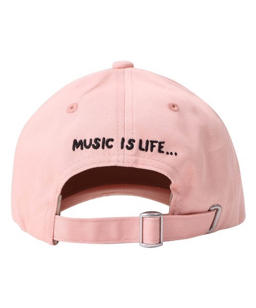 NESTA BRAND(ネスタブランド)の「_x001F_カラーロゴ刺繍ドローイングCAP(キャップ・メンズ・ブラック/サーモンピンク・F)」の11枚目の写真