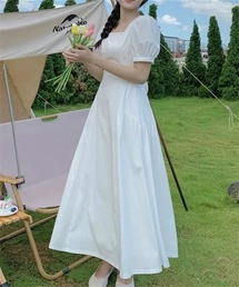 Dream garden（ドリームガーデン）の「スクエアネックマキシ丈ワンピース（ワンピース）」