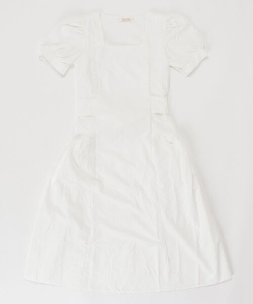 Dream garden（ドリームガーデン）の「スクエアネックマキシ丈ワンピース（ワンピース・レディース・ホワイト/ブラック/ブルー/ラベンダー・M/L）」の17枚目の写真