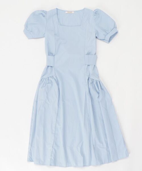 Dream garden（ドリームガーデン）の「スクエアネックマキシ丈ワンピース（ワンピース・レディース・ホワイト/ブラック/ブルー/ラベンダー・M/L）」の19枚目の写真