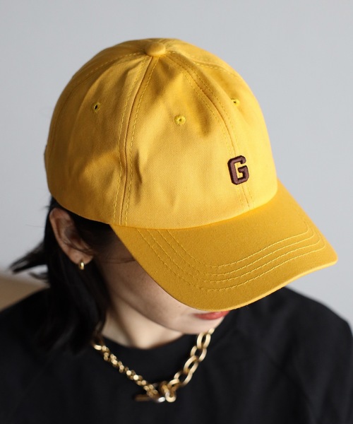 ap retro(アプレトロ)の「イニシャルキャップ(キャップ・レディース・イエロー/ホワイト/ブラック/アイボリー・FREE)」の1枚目の写真
