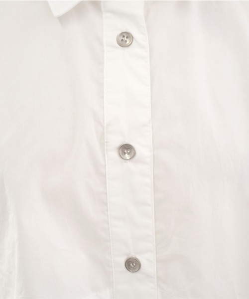 ANDJ(アンドジェイ)の「ショート丈ルーズシャツ(シャツ/ブラウス・レディース・ブラック/オフホワイト・M)」の8枚目の写真