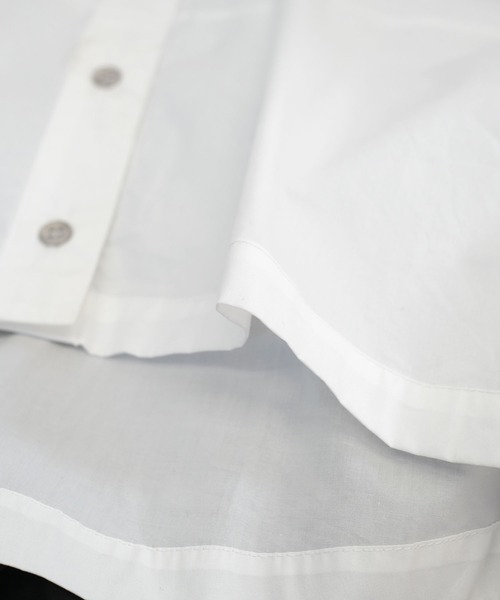 ANDJ(アンドジェイ)の「ショート丈ルーズシャツ(シャツ/ブラウス・レディース・ブラック/オフホワイト・M)」の15枚目の写真