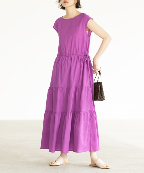 GeeRA（ジーラ）の「フレアーティアードワンピース（ワンピース・レディース・ブラック/イエロー/ブルー/ピンク・SMALL/MEDIUM/LARGE/X-LARGE/XX-LARGE）」の4枚目の写真