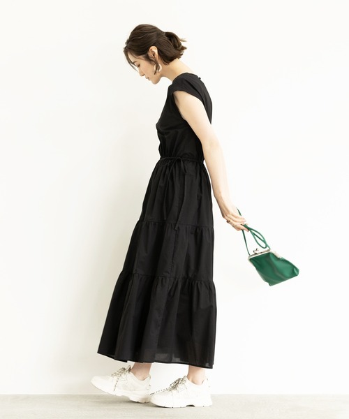 GeeRA（ジーラ）の「フレアーティアードワンピース（ワンピース・レディース・ブラック/イエロー/ブルー/ピンク・SMALL/MEDIUM/LARGE/X-LARGE/XX-LARGE）」の14枚目の写真