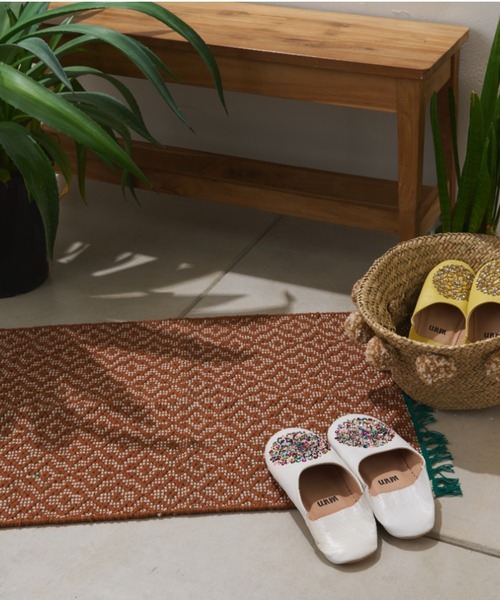 BIRTHDAY BAR(バースデイバー)の「Haim Floor Mat フロアマット(ラグ/マット・レディース・ブラウン/バイオレット/ターコイズブルー・フリー)」の11枚目の写真