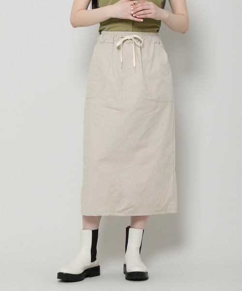 ALAND(エーランド)の「3.3Field Trip/TIEWAIST MIDIスカート 2297717(スカート・レディース・アイボリー/ネイビー/ベージュ・FREE)」の1枚目の写真