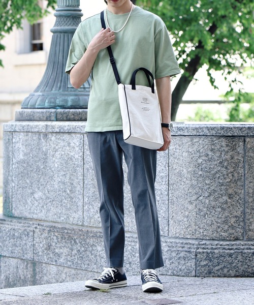 Beauty&Habit(ビューティアンドハビット)の「【Beauty&Habit】パイピング ロゴ ショルダーバッグ/2WAY Piping Logo Shoulder Bag(ショルダーバッグ・メンズ・ナチュラル・FREE)」の7枚目の写真