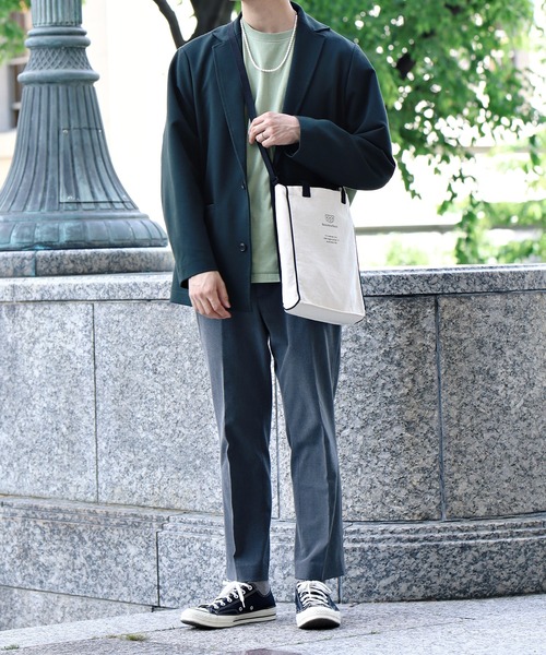 Beauty&Habit(ビューティアンドハビット)の「【Beauty&Habit】パイピング ロゴ ショルダーバッグ/2WAY Piping Logo Shoulder Bag(ショルダーバッグ・メンズ・ナチュラル・FREE)」の8枚目の写真